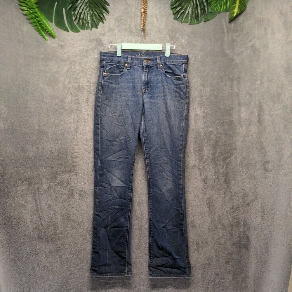 The Flirt Women Jeans Mid Rise Bootcut Leg Blue Medium Wash W:32 L:35
